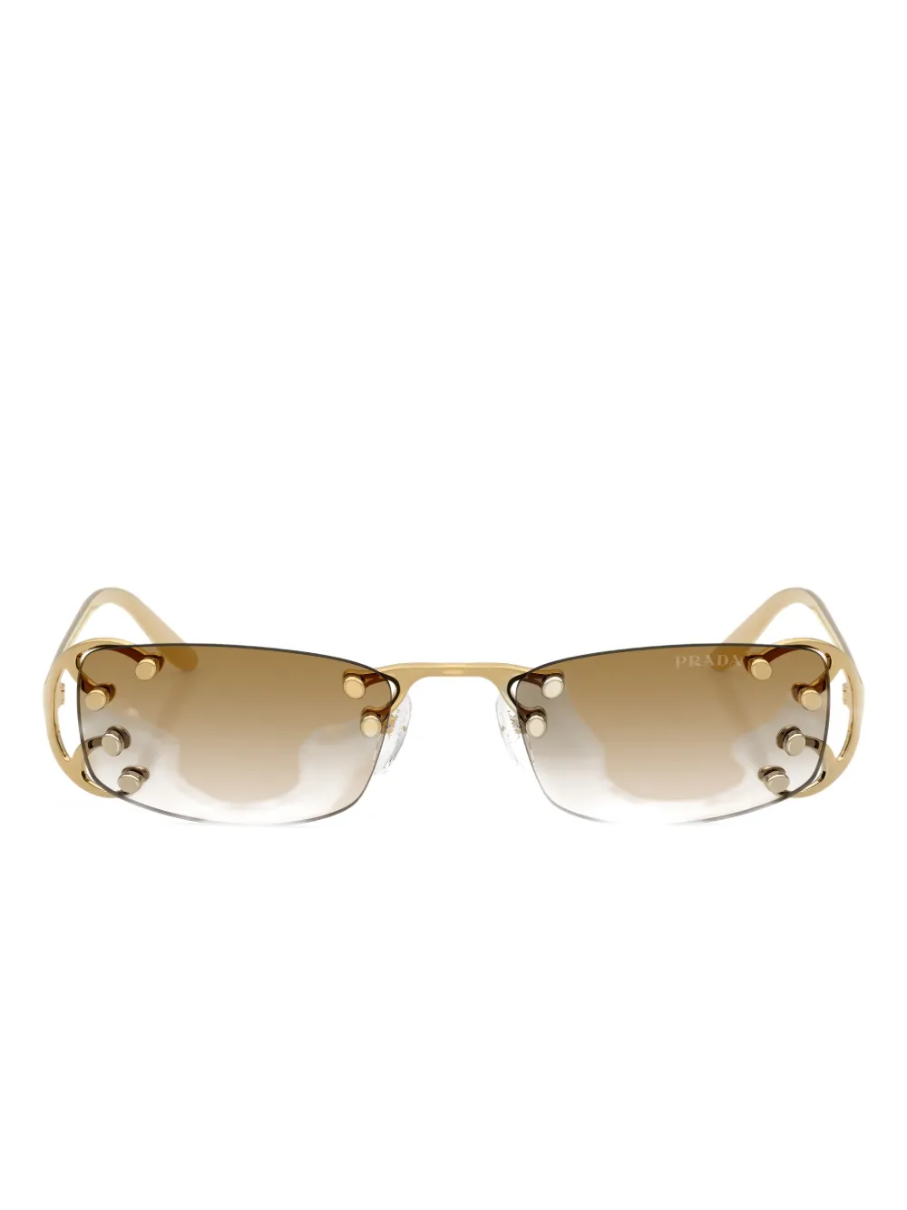 Prada Eyewear rectangle-frame sunglasses - Goud