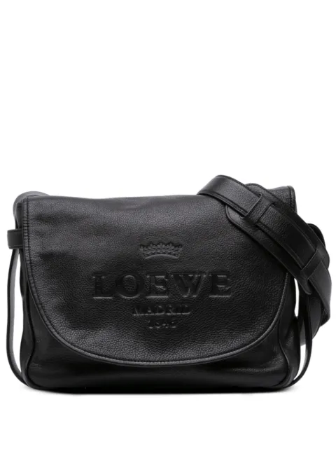 Loewe Pre-Owned 2010 große Leather Heritage Umhängetasche