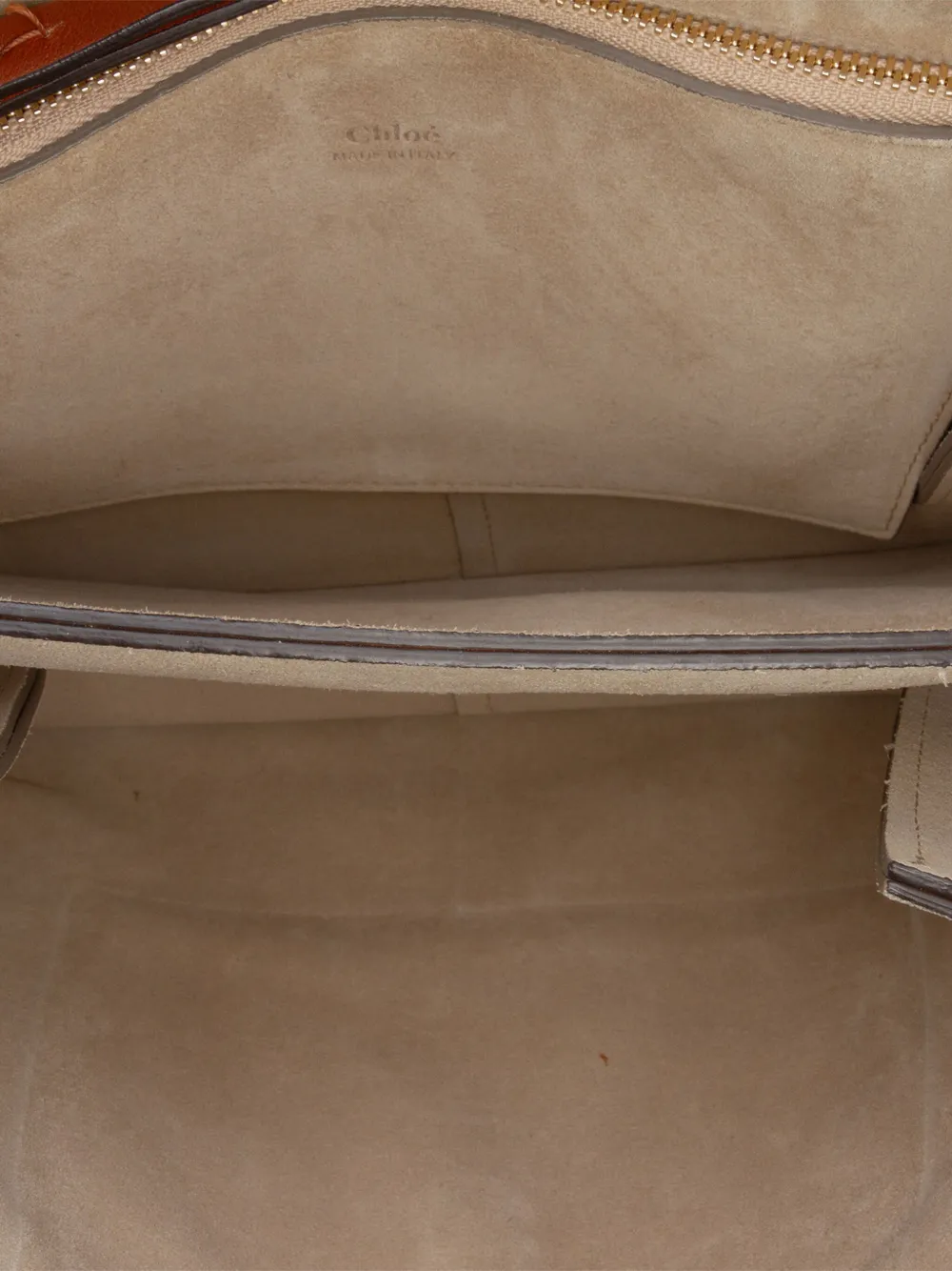 Pre-owned Chloé 2018 Medium Calfskin And Suede Faye Crossbody Bag In Brown