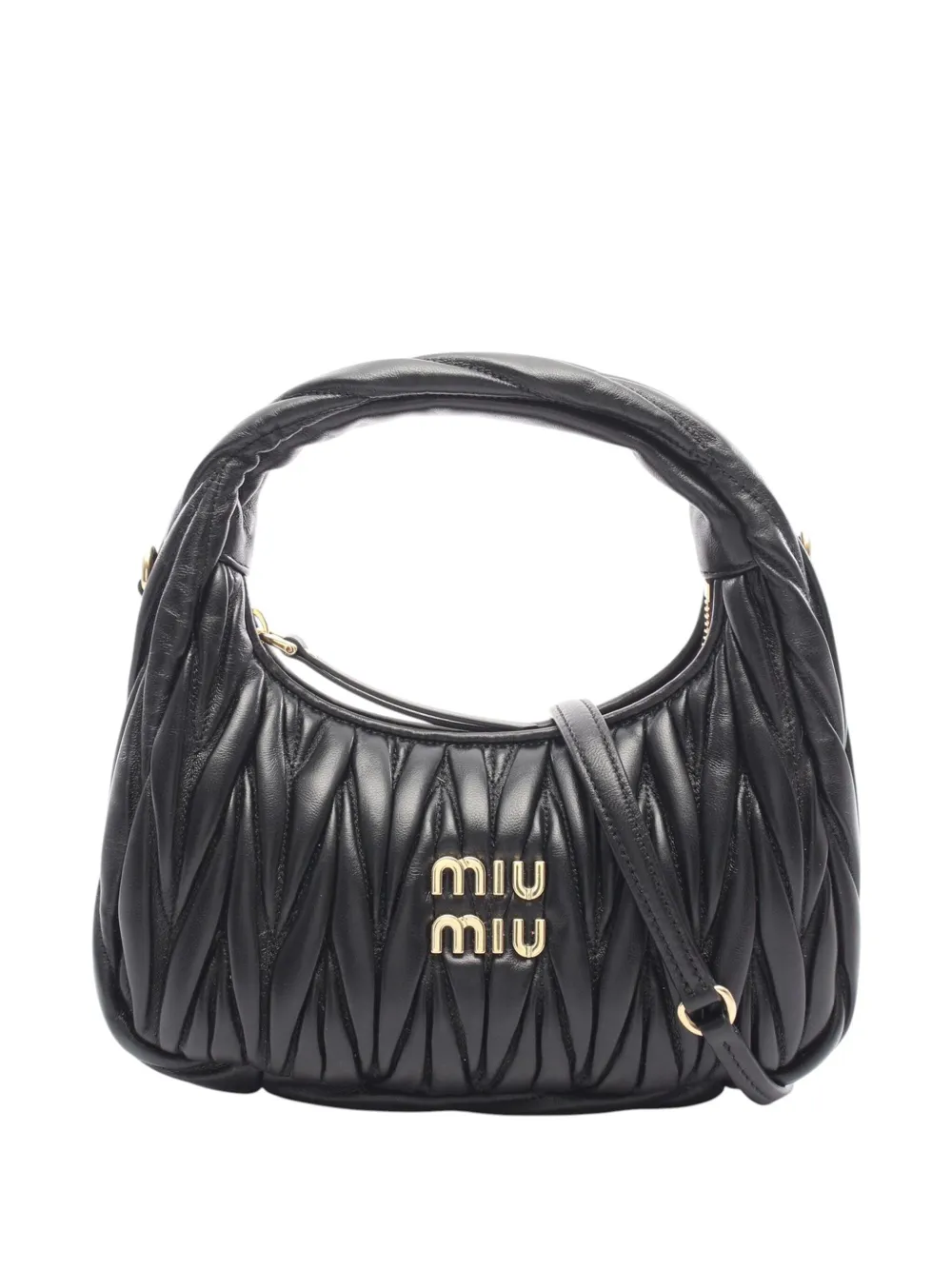 Miu Miu Pre-Owned 2010-2025 Leather Matelasse Wonder satchel | Black | Image 1