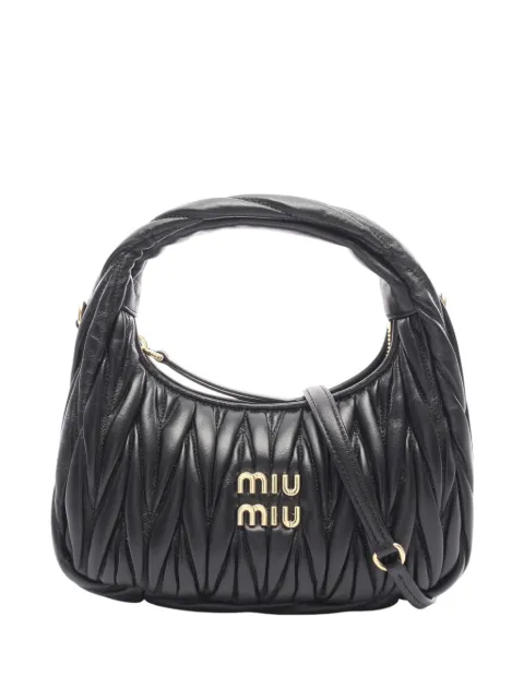 Miu Miu Pre-Owned 2010-2025 Leather Matelasse Wonder satchel