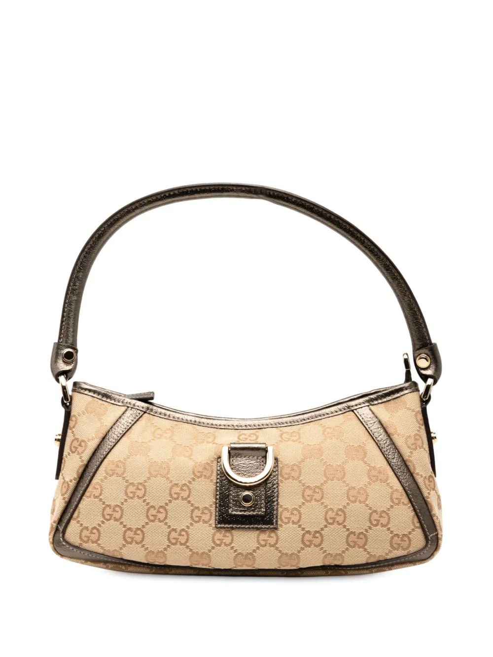 Gucci Pre-Owned 2000-2015 GG Canvas Abbey D Ring Pochette handbag | Brown | Image 1