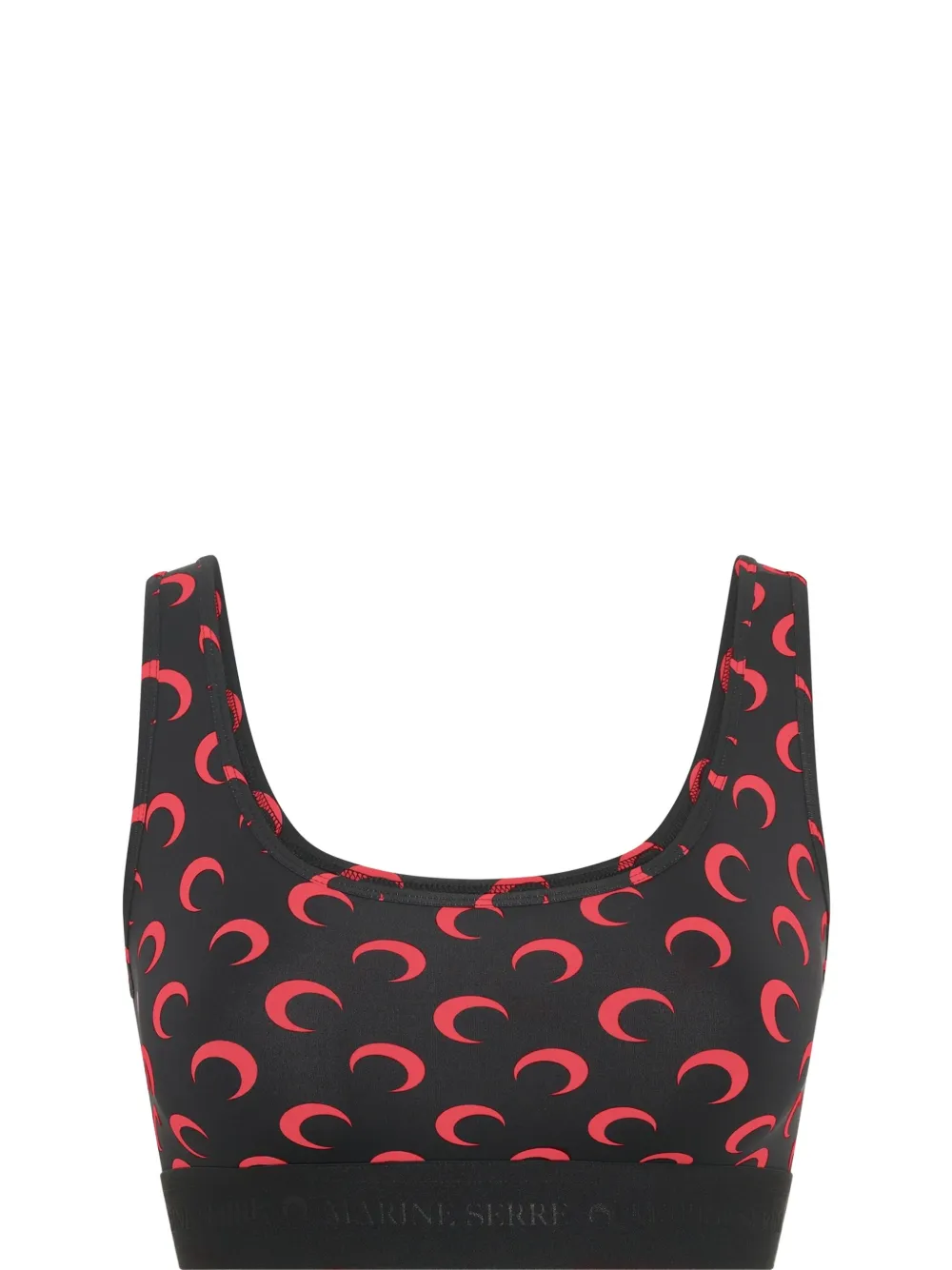 Marine Serre Crescent Moon-print Sports Bra In Multi