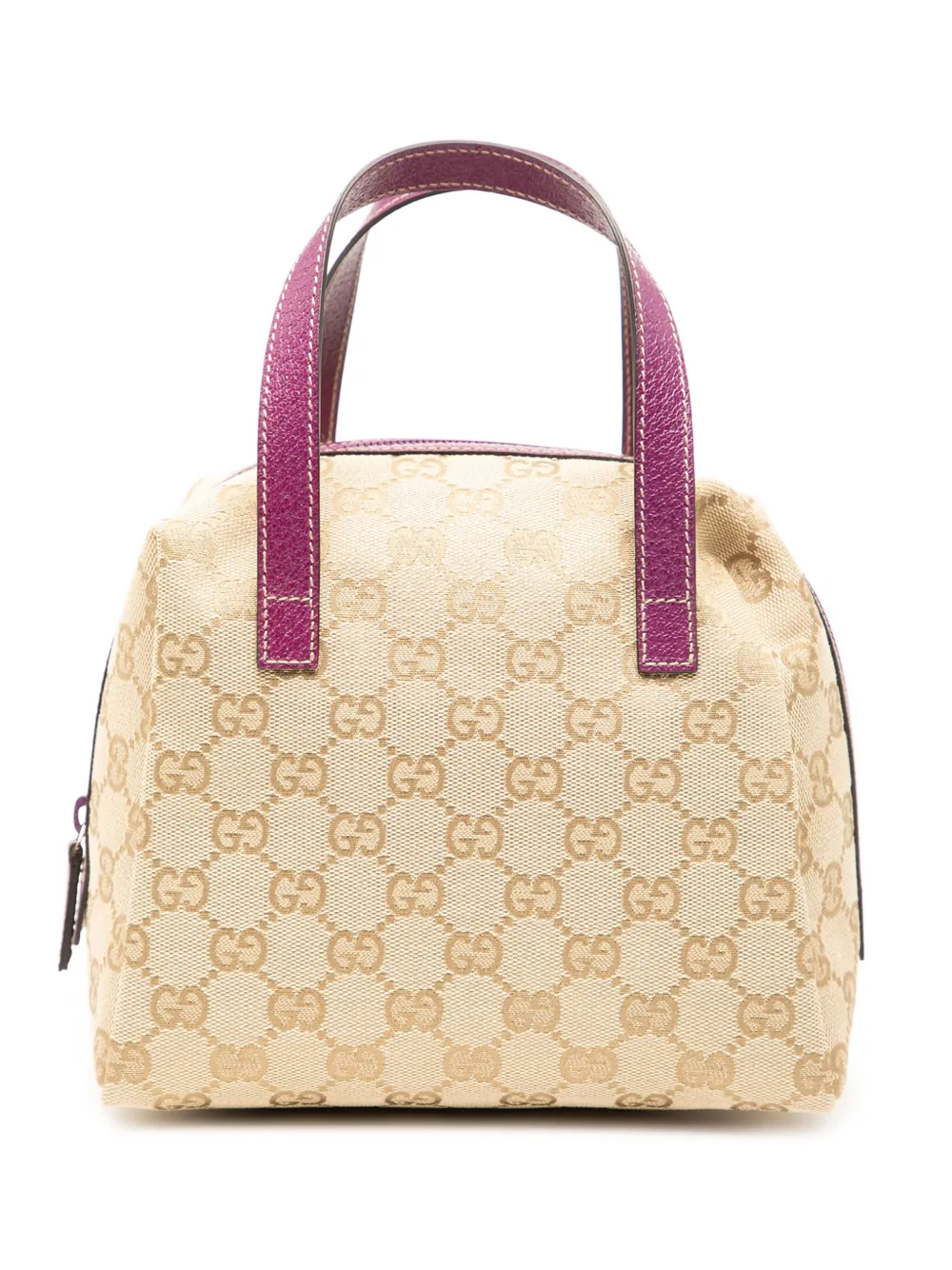Gucci Pre-Owned 2000-2015 Mini GG Canvas Balthus Tofu Bag handbag | Purple | Image 1