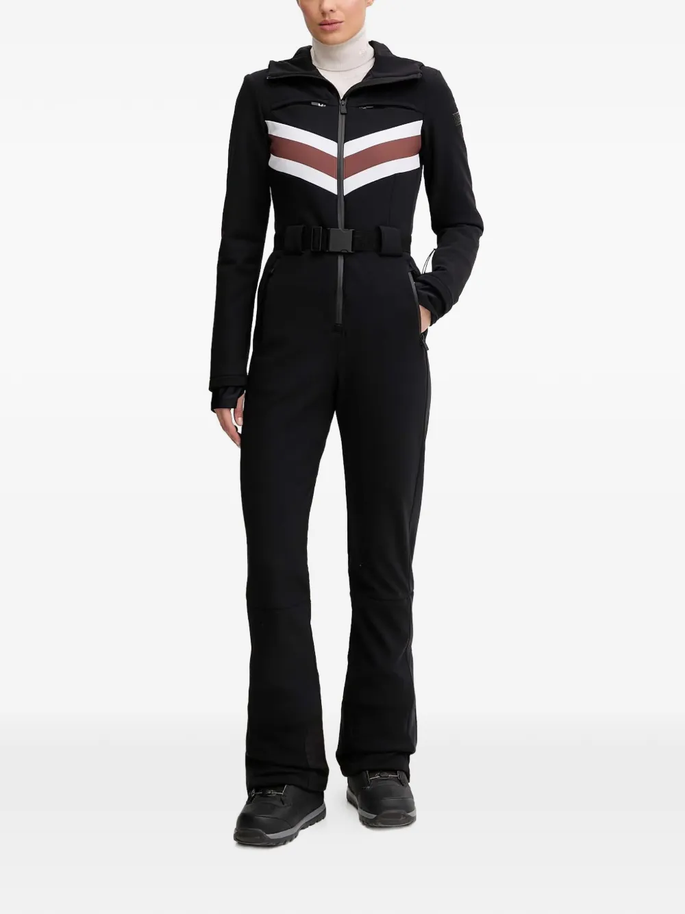 MC2 Saint Barth belted ski suit - Nero