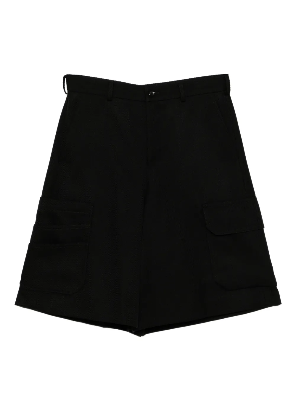 Black Comme Des Garçons wool shorts | Black | Image 1