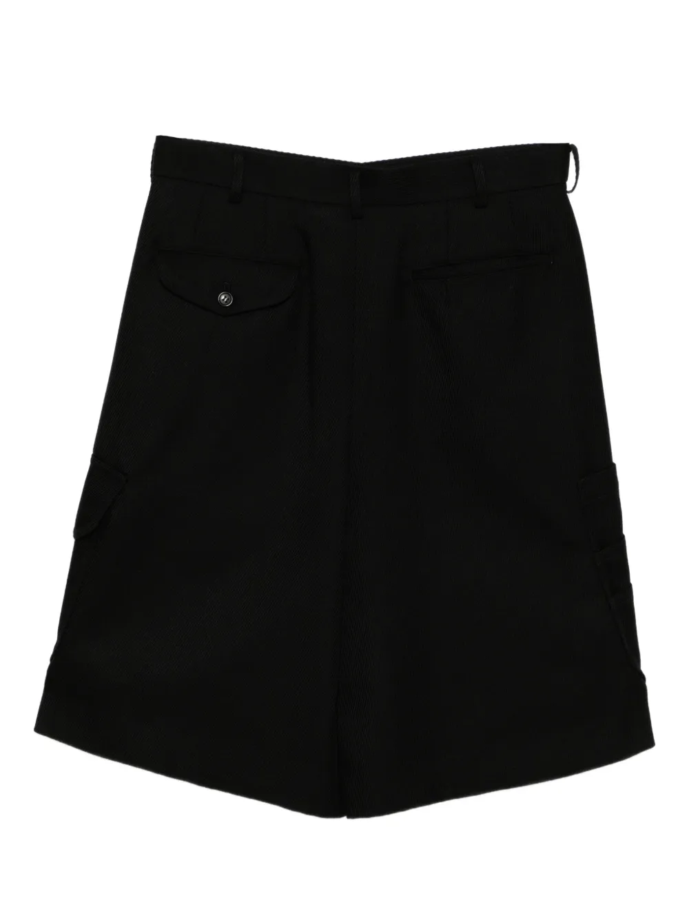 Black Comme Des Garçons wool shorts | Knee-Length Shorts | Image 2