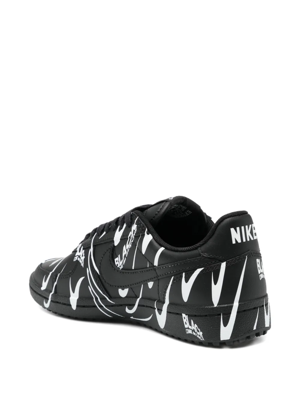 Black Comme Des Garçons X Nike Field General '82 Low-top Trainers In Black
