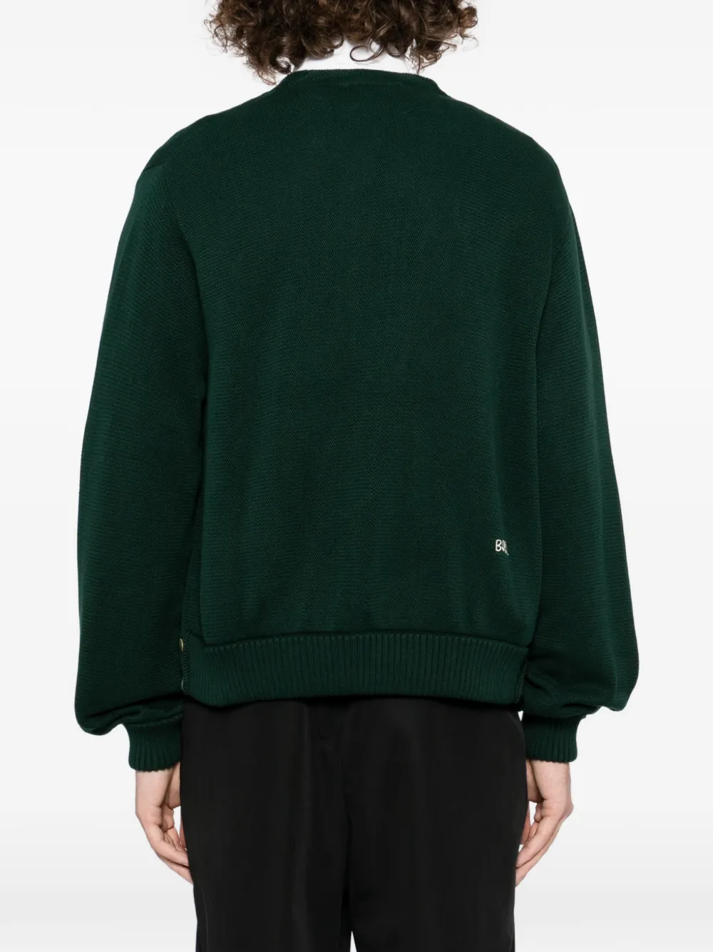 BODE Vest met dubbele rij knopen Groen