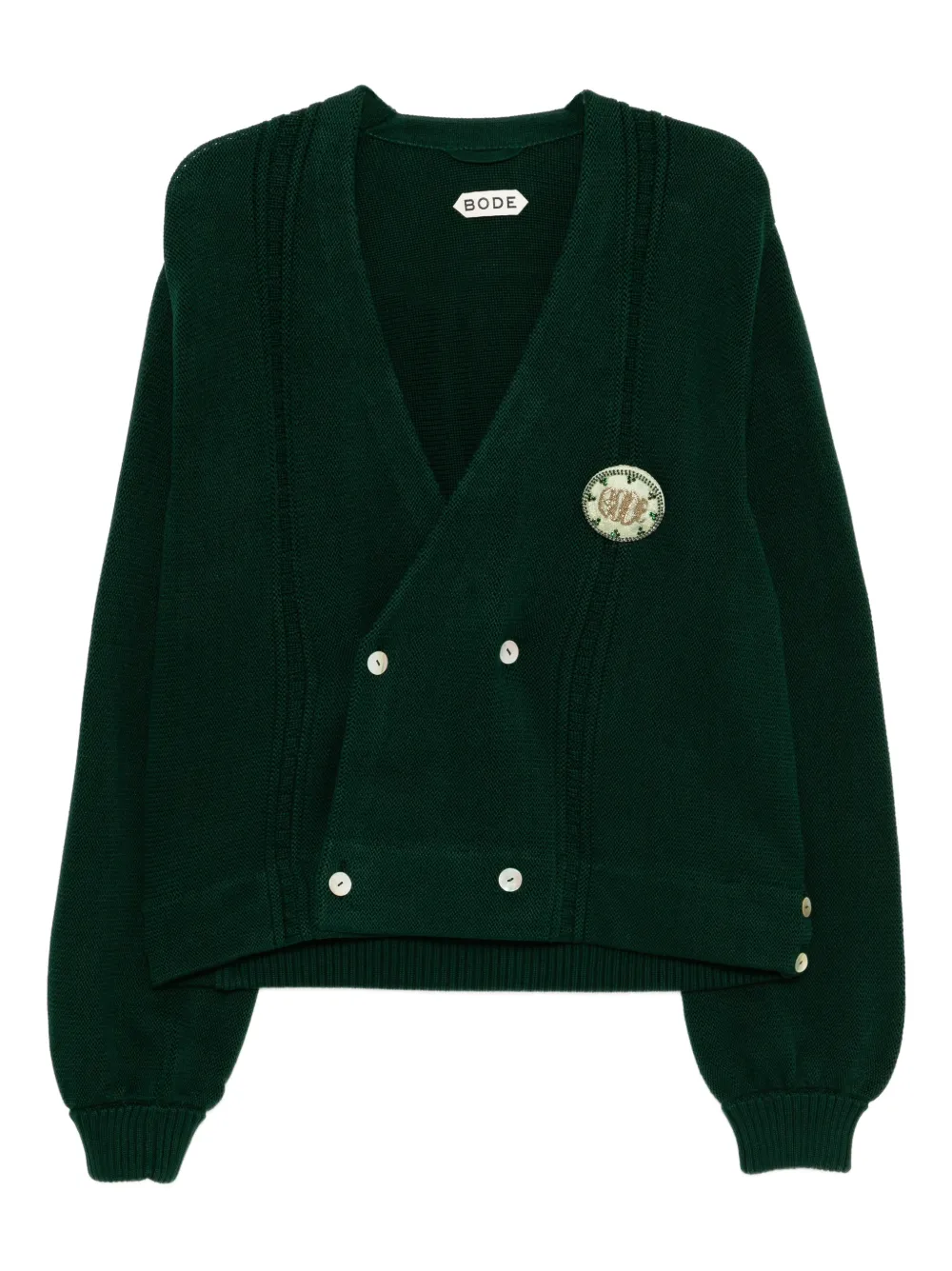 BODE double-breasted cardigan | Green | Image 1