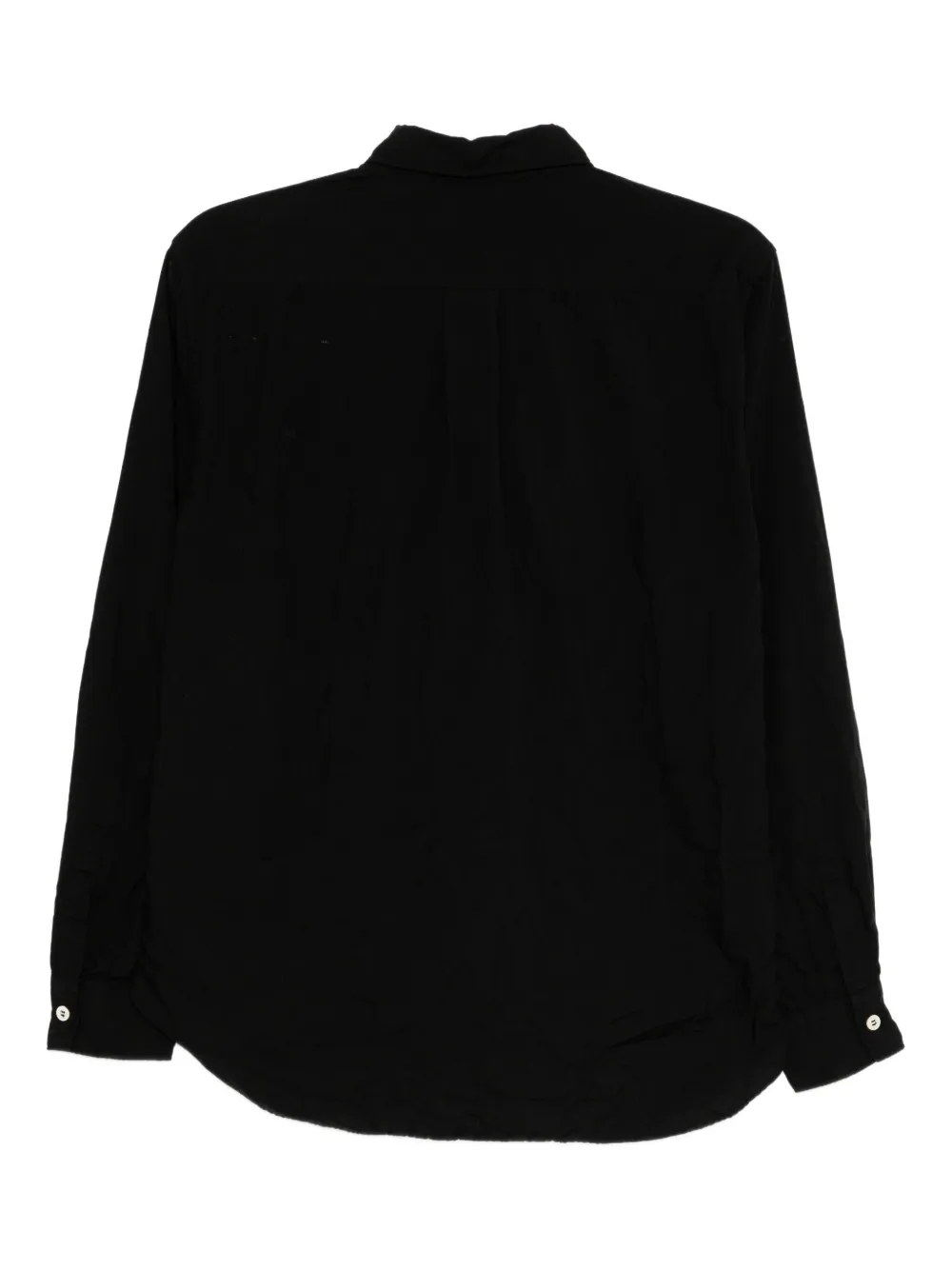 Black Comme Des Garçons Buckled Shirt In Black