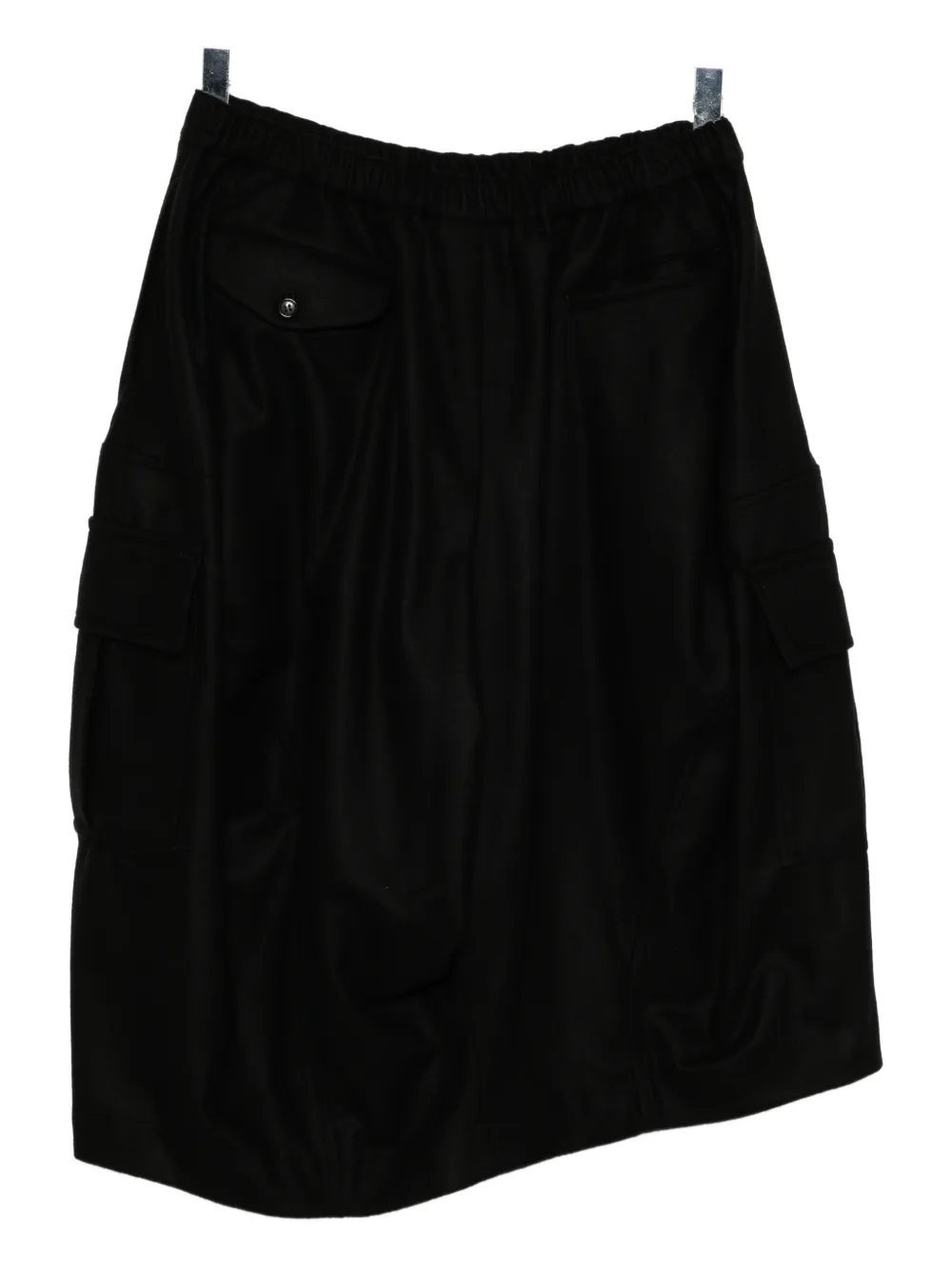 Black Comme Des Garçons asymmetric pocket skirt | Asymmetric & Draped Skirts | Image 2