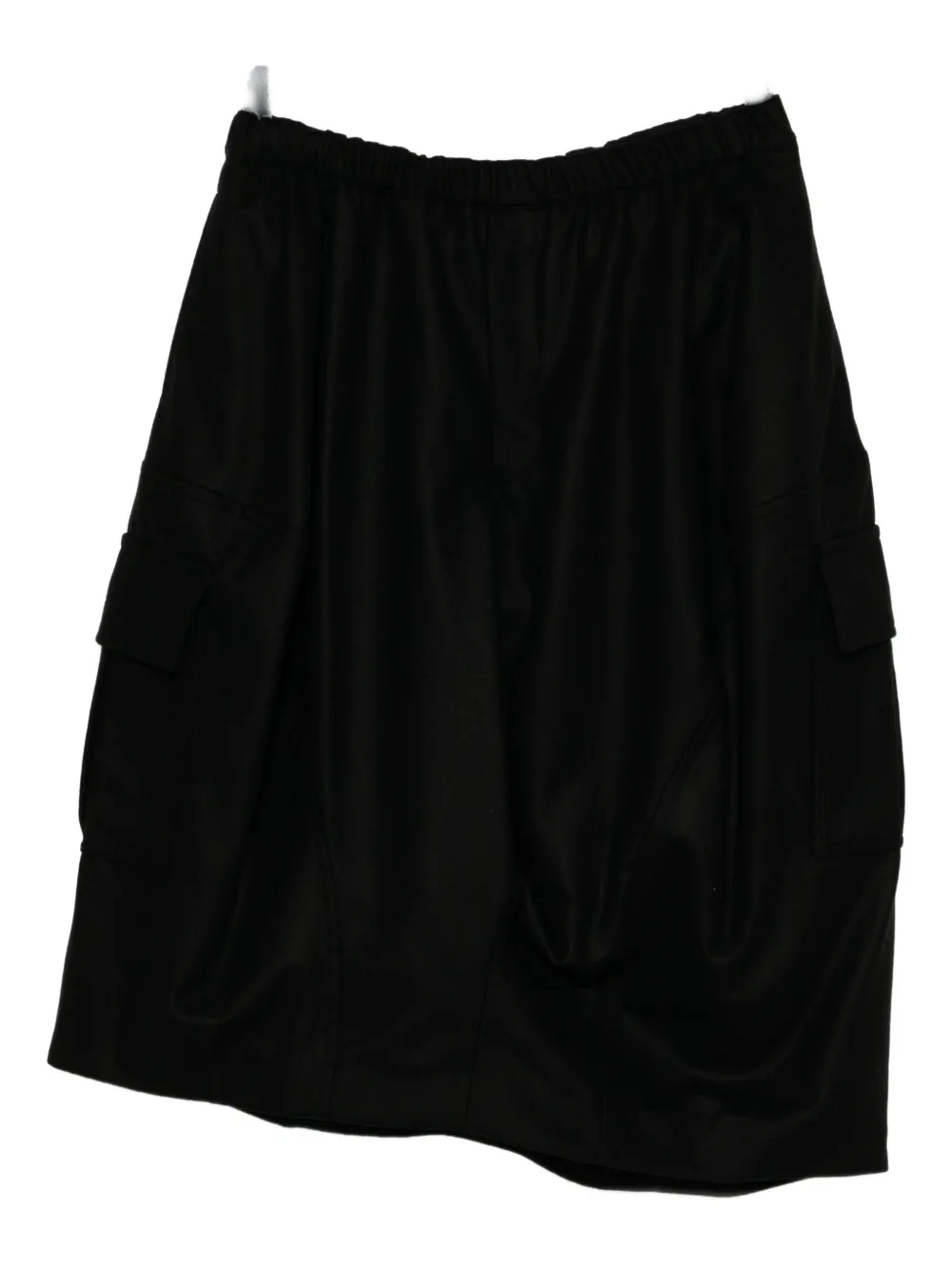 Black Comme Des Garçons asymmetric pocket skirt | Black | Image 1