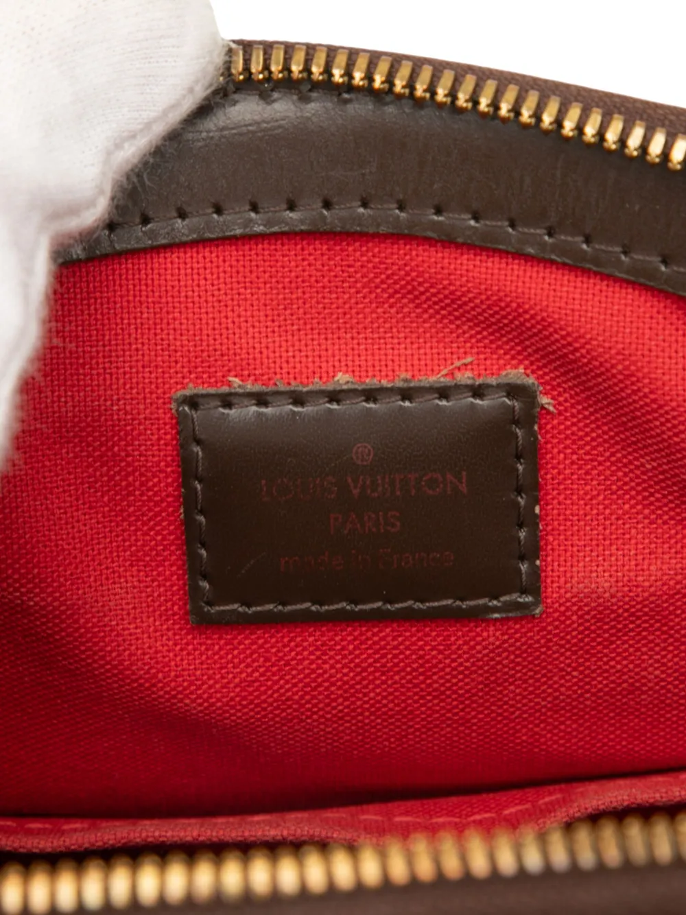 Pre-owned Louis Vuitton 2010 Damier Ebene Verona Pm Satchel In Brown