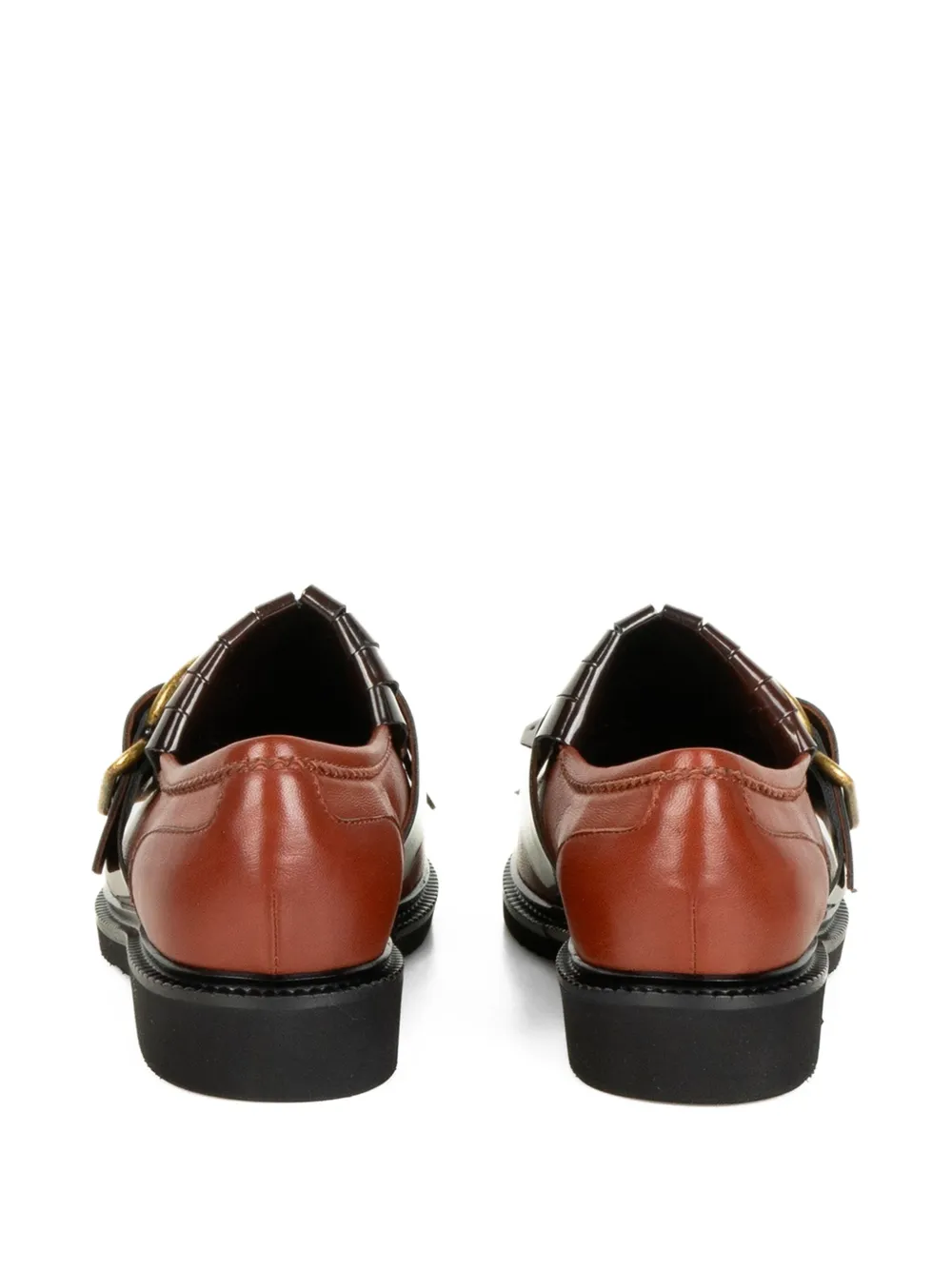 Viola Ricci Loafers met franje gesp Bruin
