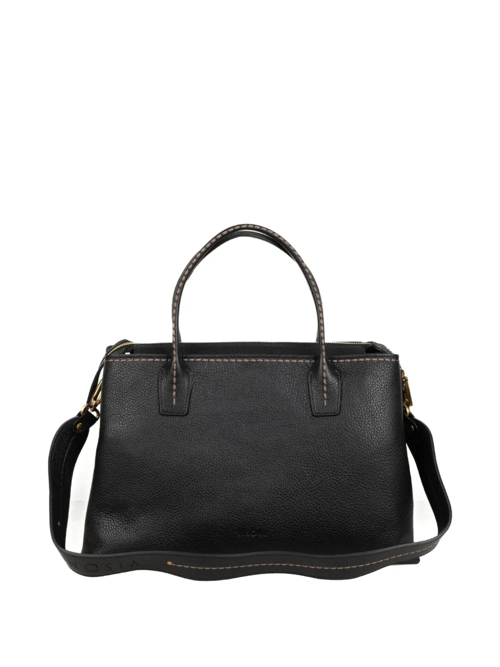 Visonà Medium Penelope Tote Bag In Black