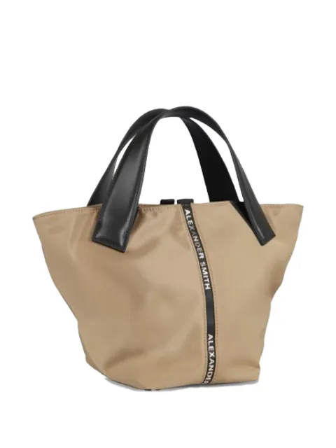 Alexander Smith small Lauren logo-strap tote bag