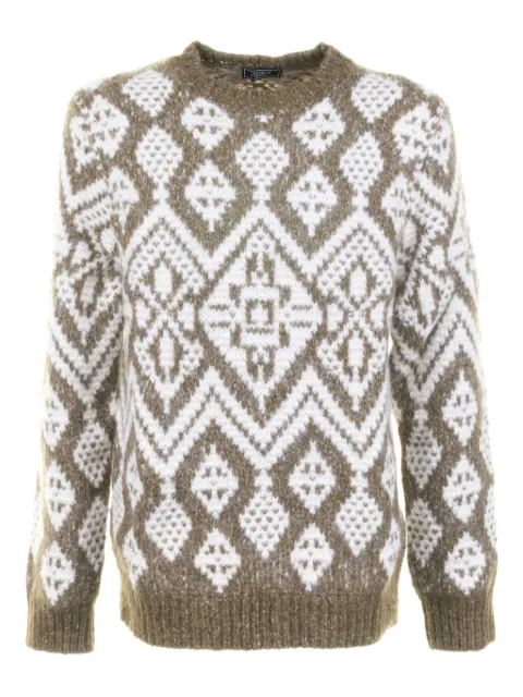 Peserico geometric-pattern sweater