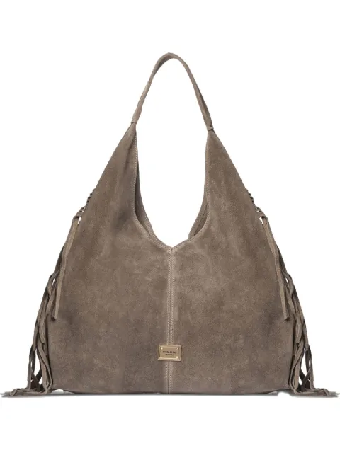 Marc Ellis fringed logo-detail tote bag