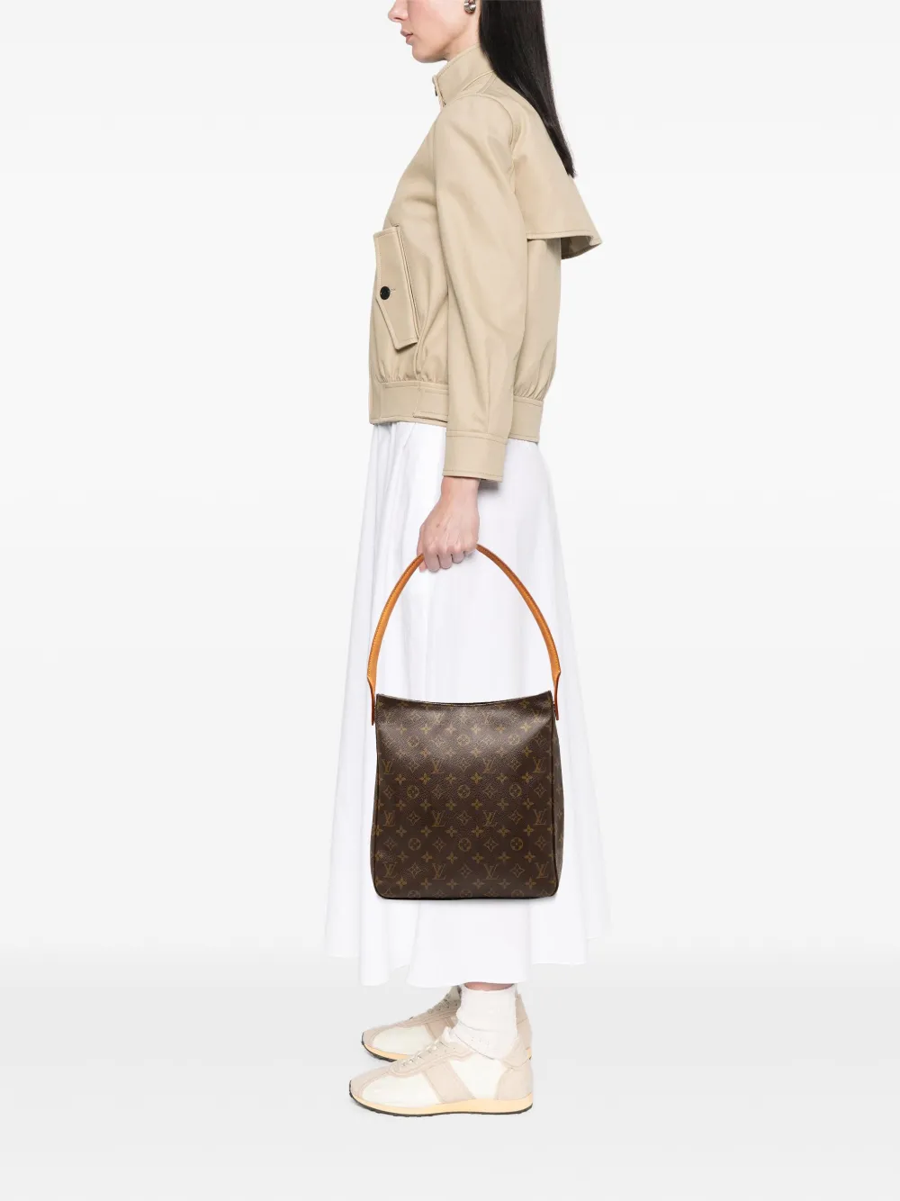 Louis Vuitton Pre-Owned 2002 Monogram Looping GM shoulder bag | Pre-Owned | Image 2