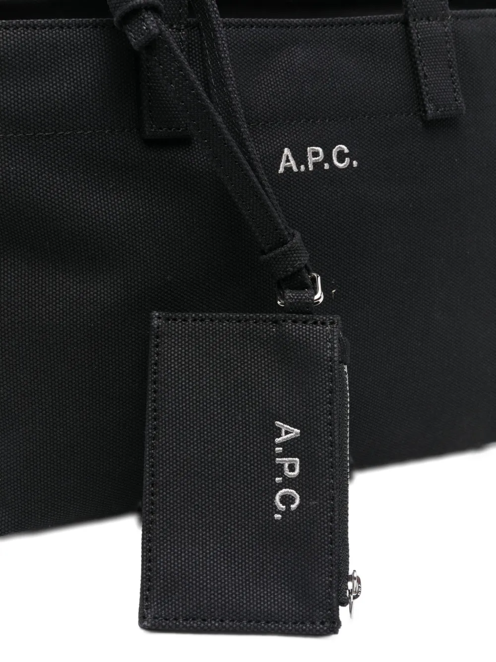 A.P.C. Kleine Le Drummer Toile shopper Zwart