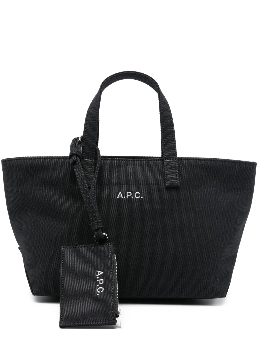 A.P.C. small Le Drummer Toile tote bag - ブラック A.P.C. small Le Drummer Toile tote bag - ブラック
