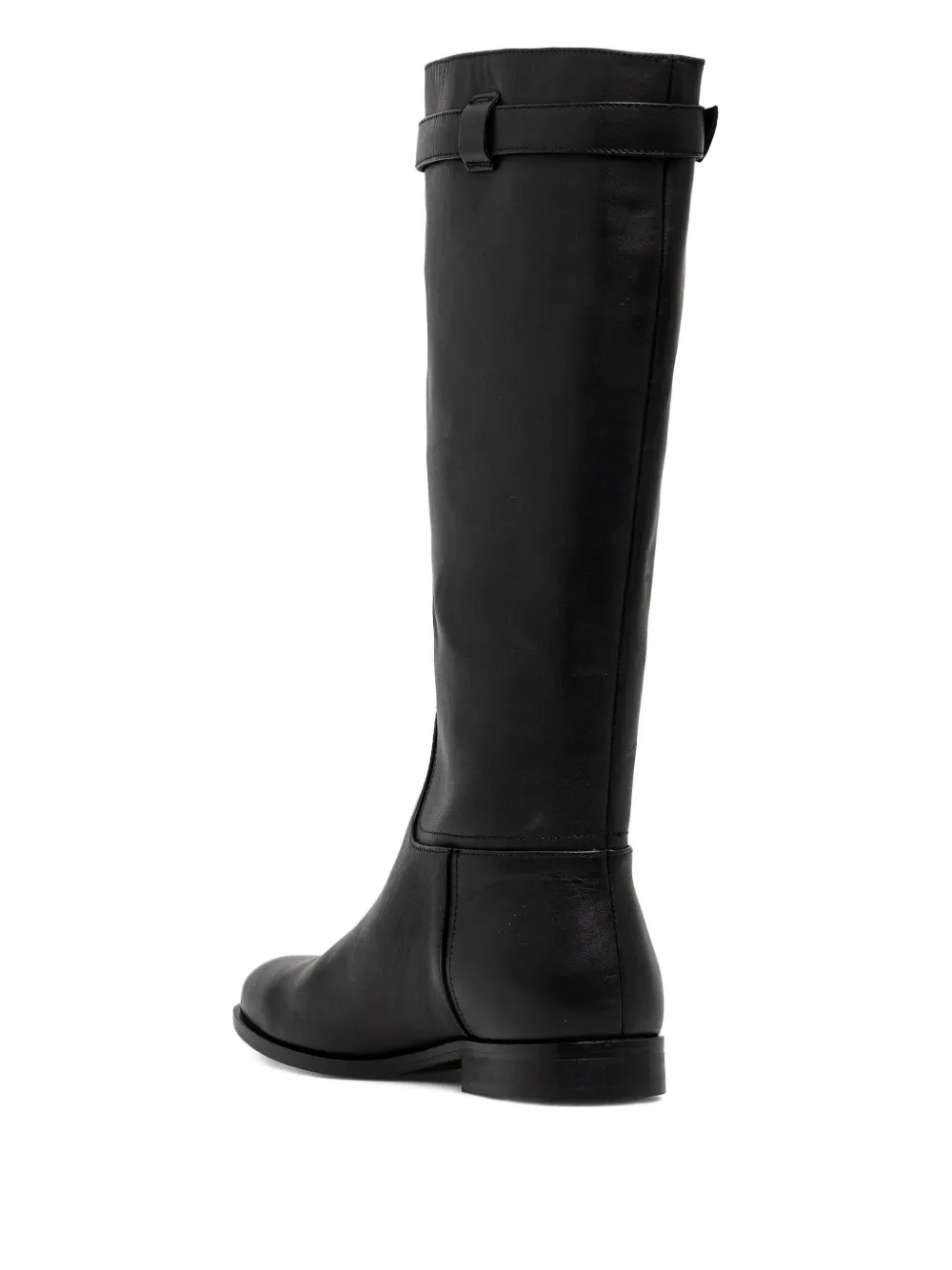 Twinset Oval T Knee-high Boots In Black