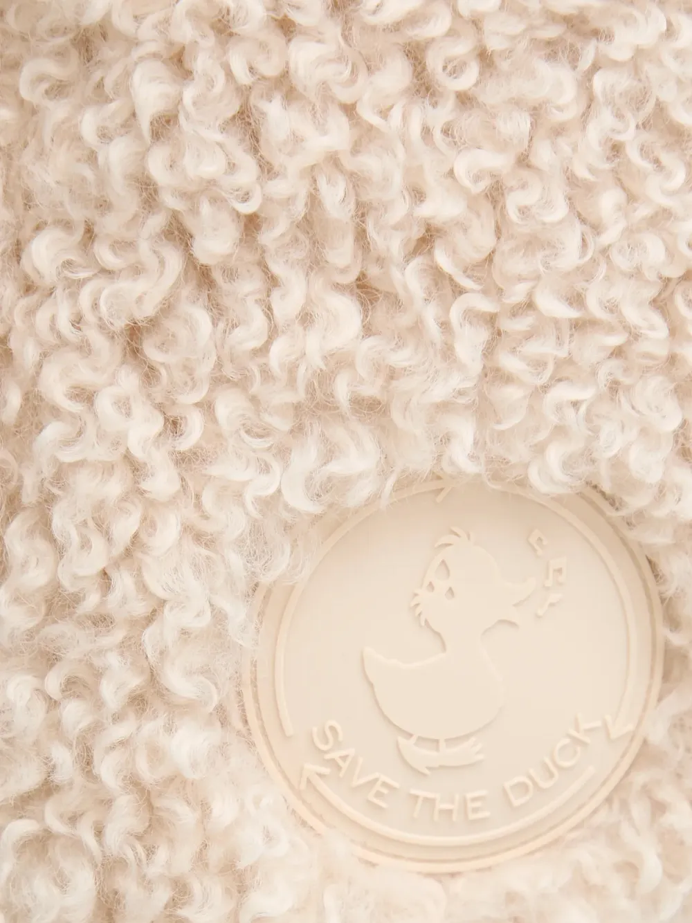 Save The Duck Ayla fleece jack met capuchon Beige