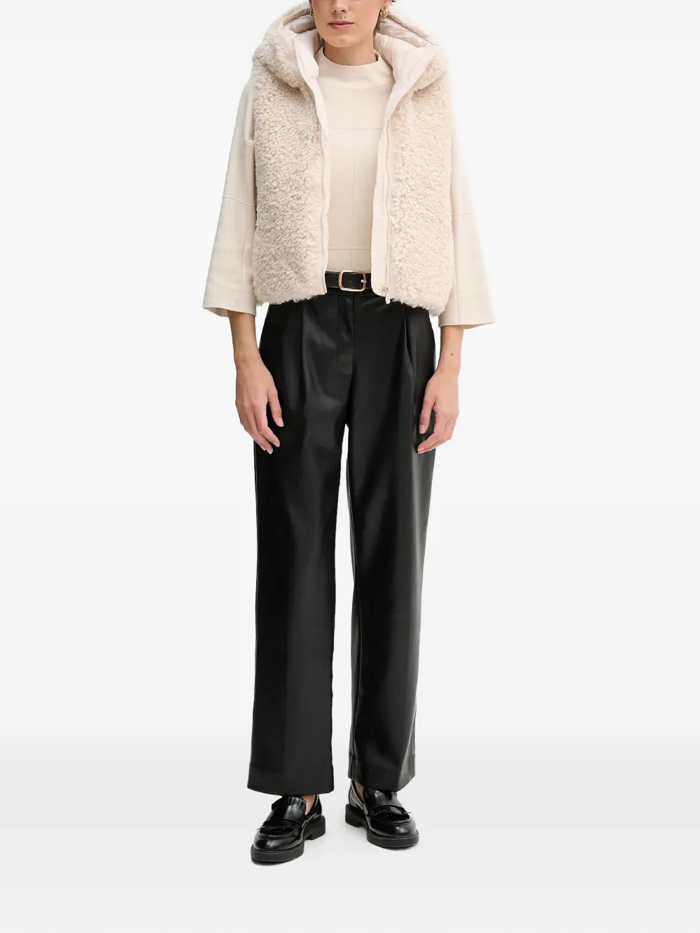  Save The Duck Ayla Hooded Fleece Jacket - Neutrals 