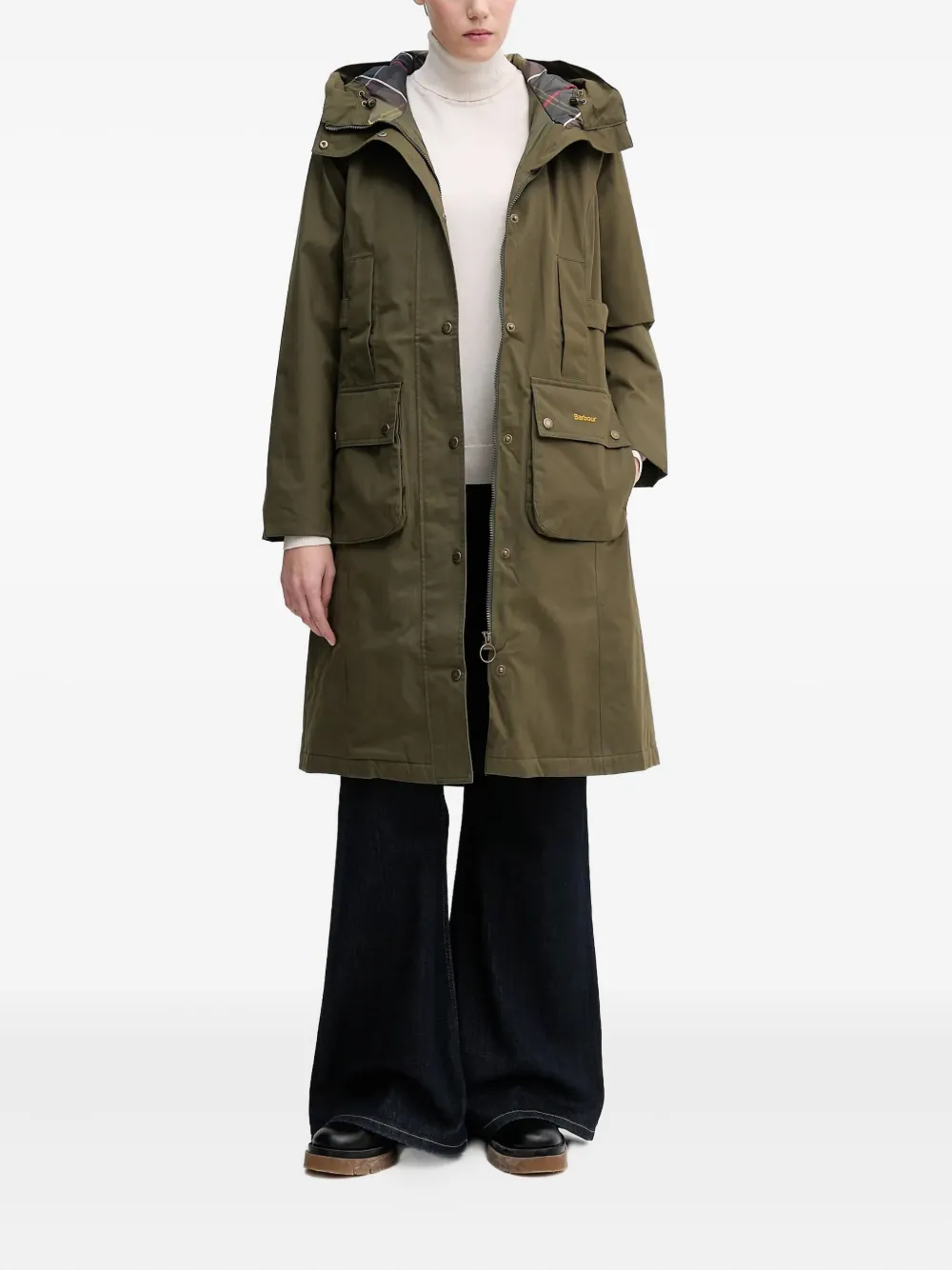 Barbour Bamburgh Hooded Jacket In Green