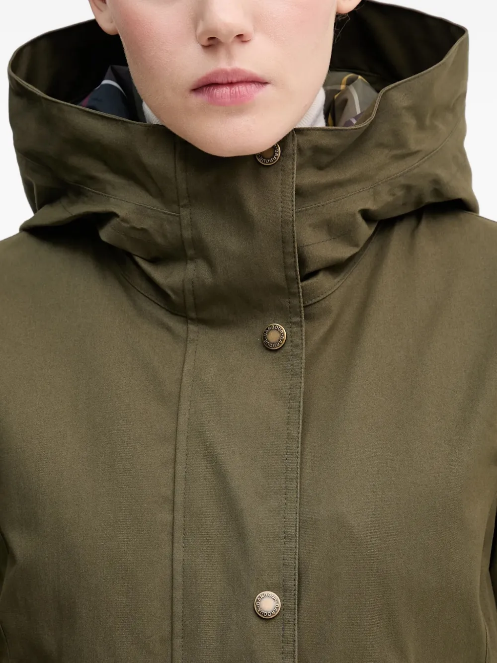 Barbour Bamburgh Hooded Jacket In Green