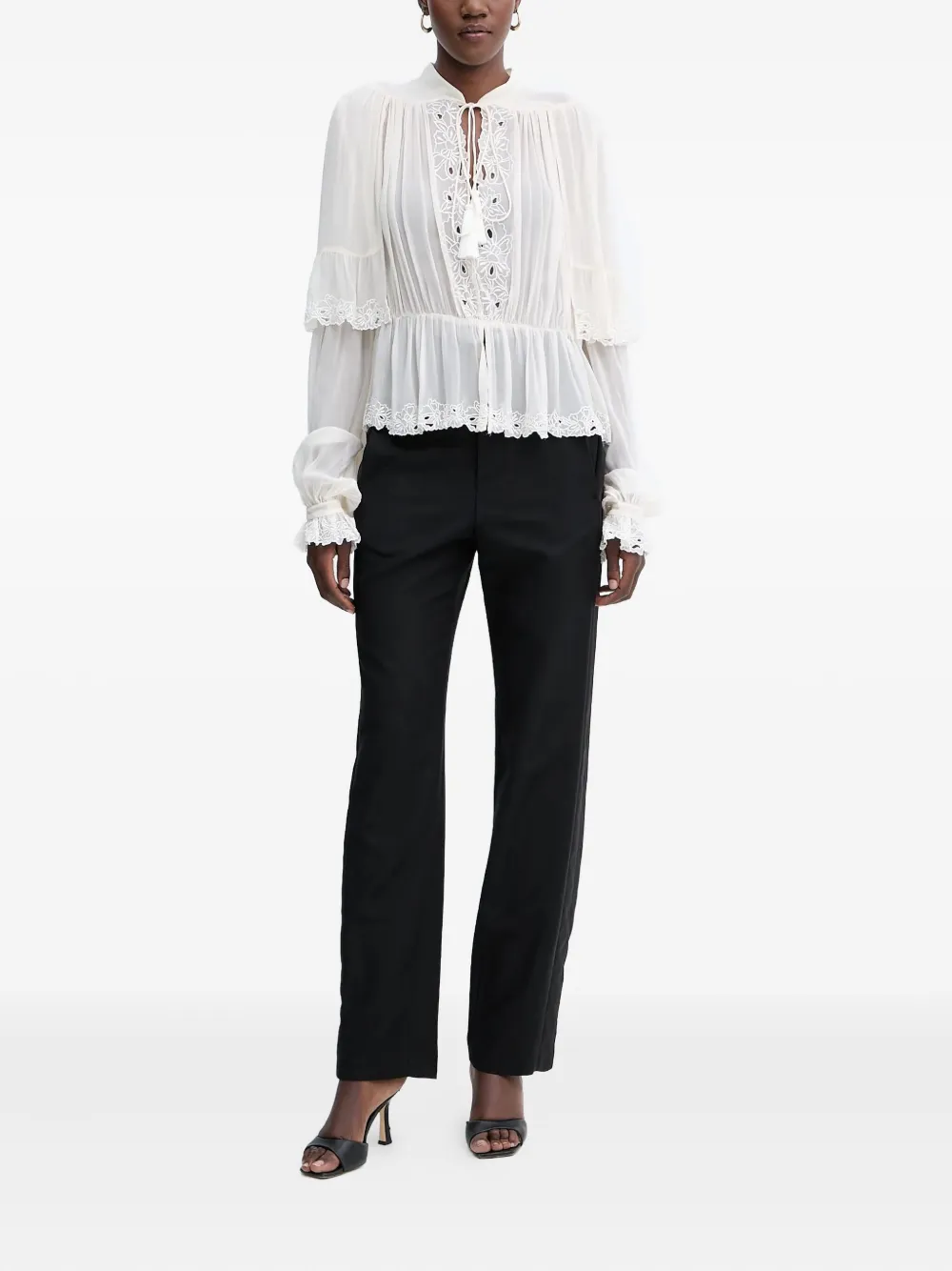 TWINSET embroidered blouse - Wit