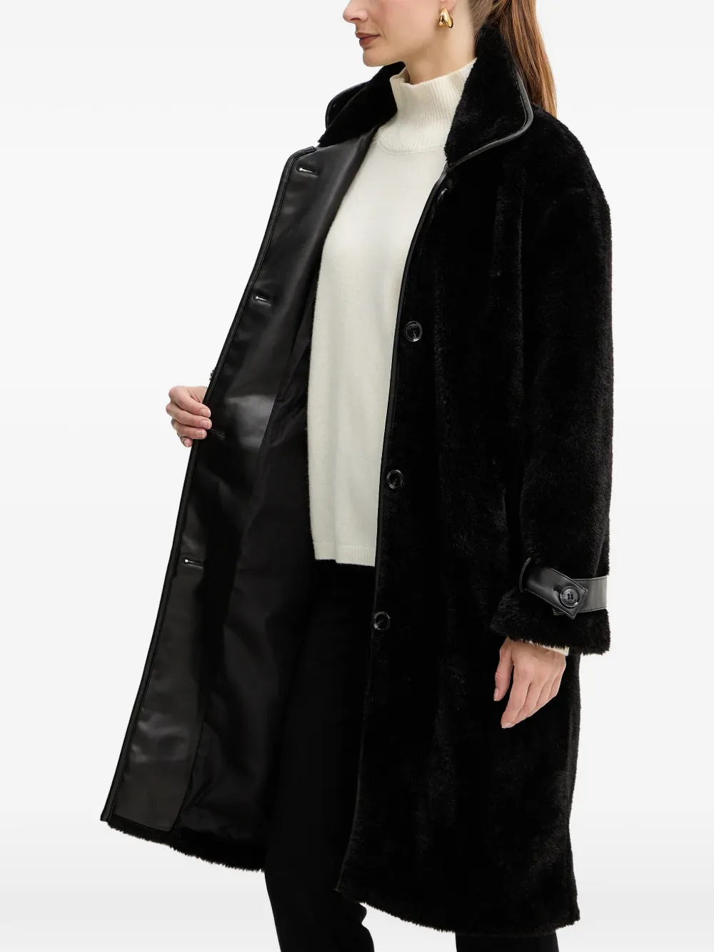 Teddy Button Cuff Coat