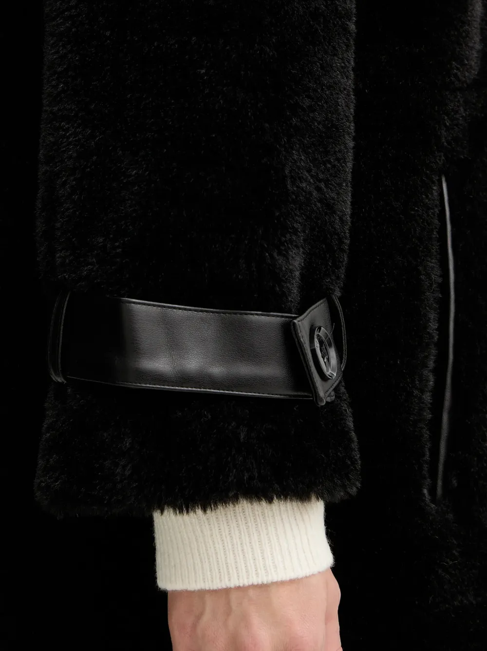 Teddy Button Cuff Coat