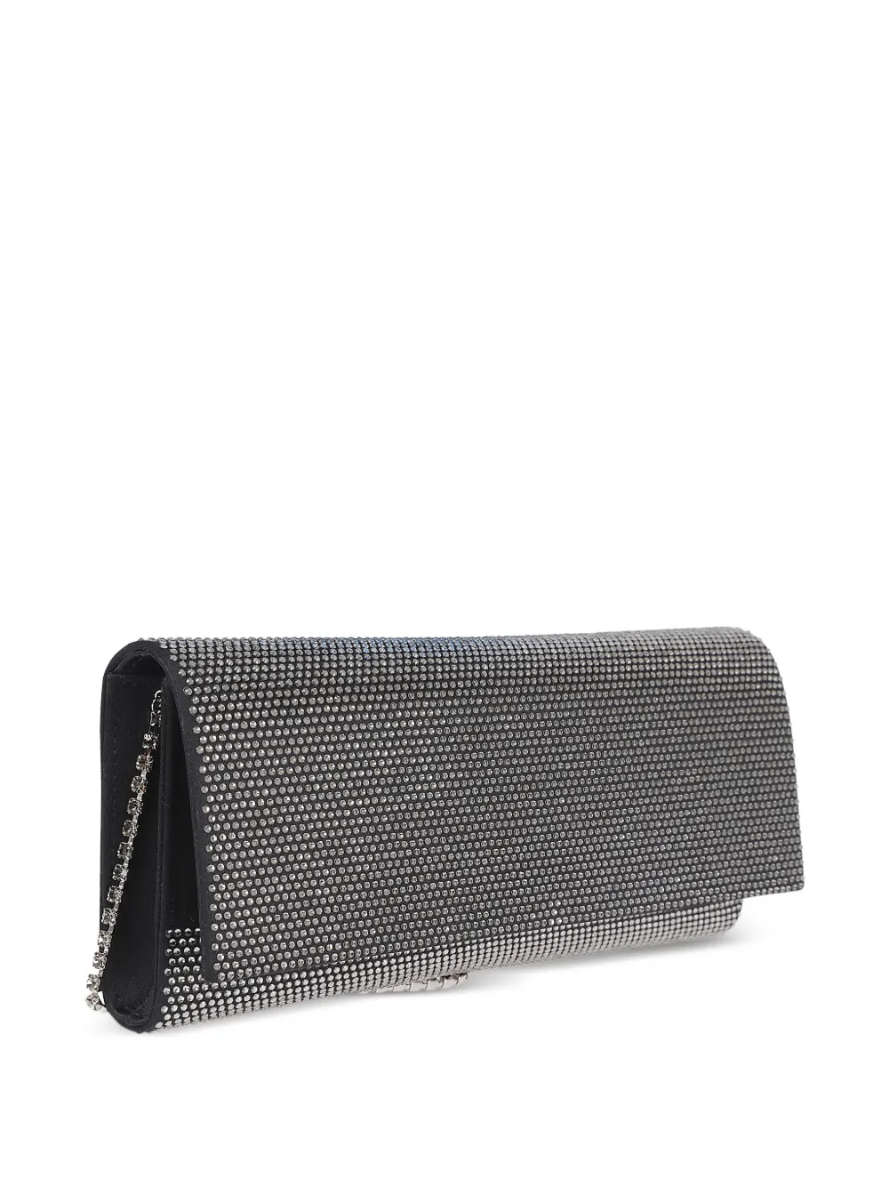 Gedebe Crystal-embellished Clutch Bag In Gray