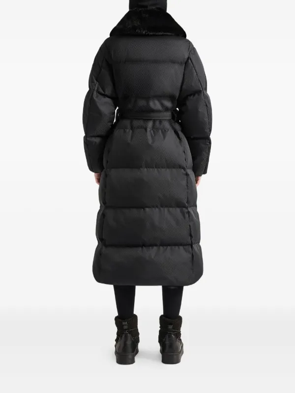 Fusalp Vlavi removable-collar Belted Coat | Black | FARFETCH RO