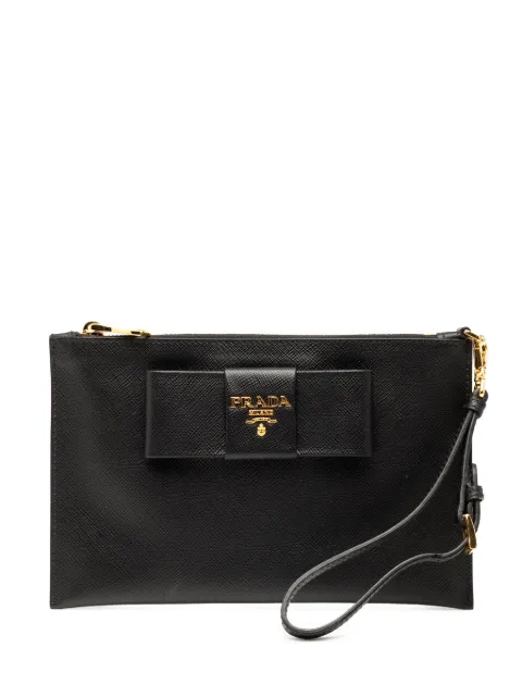 Prada Pre-Owned 2013-2025 Saffiano Bow clutch bag
