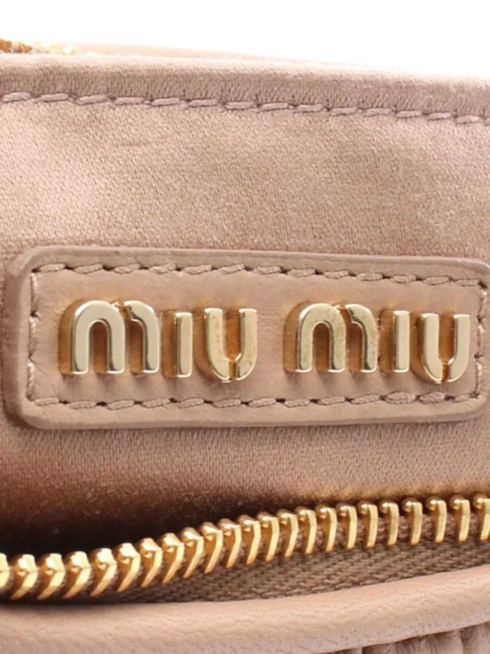 Pre-owned Miu Miu 2010-2025 Leather Wonder Hobo Bag In Pink