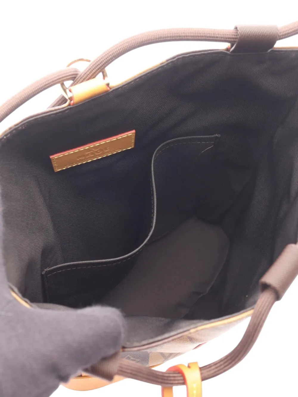 Pre-owned Louis Vuitton 2021-2025 X Nigo Monogram Reverse Randonnee Backpack In Brown