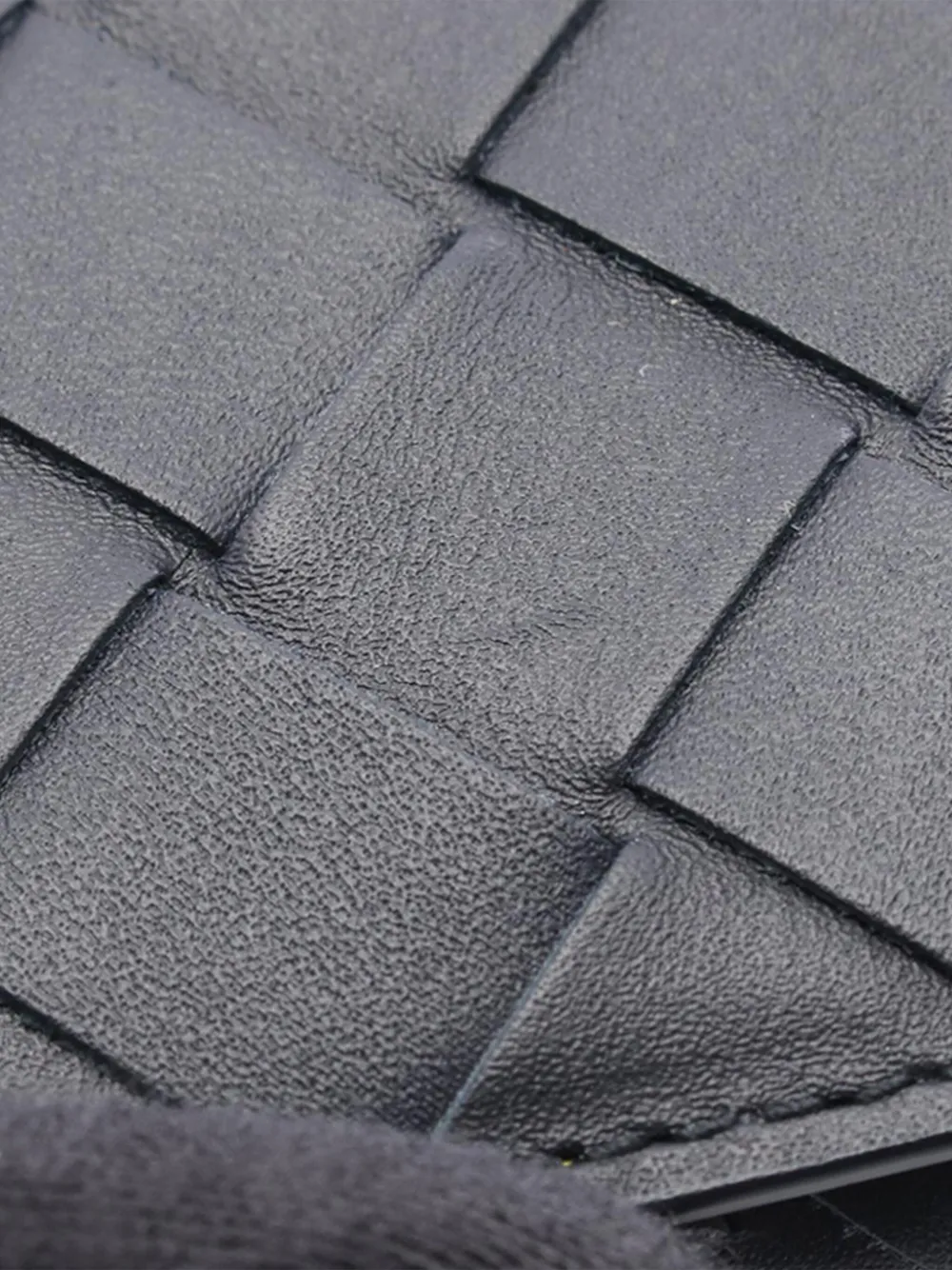 Pre-owned Bottega Veneta 2012-2025 Leather Intrecciato Wallet Small Wallets In Black