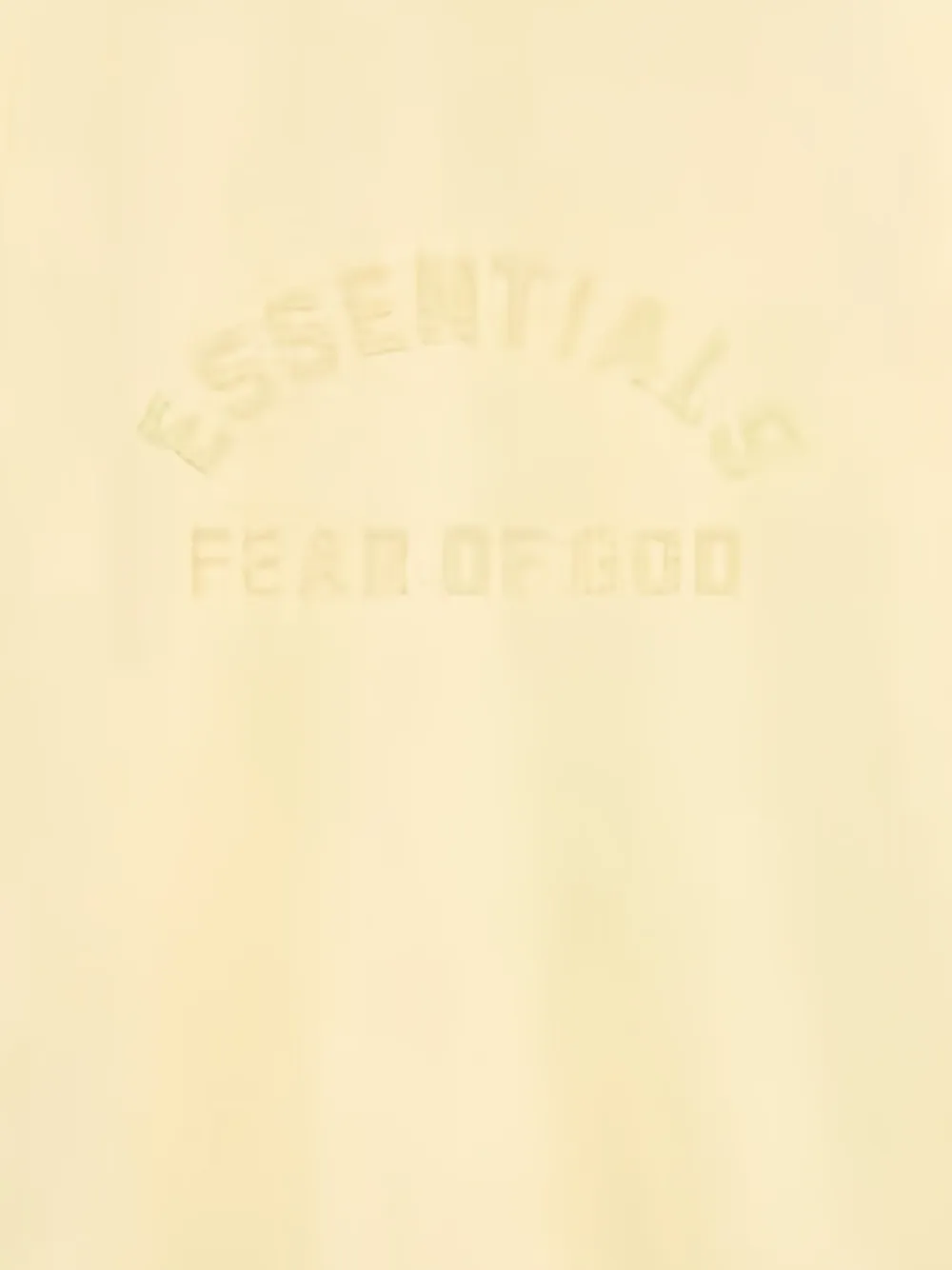 Fear Of God T-shirt met geribbeld logo - Geel