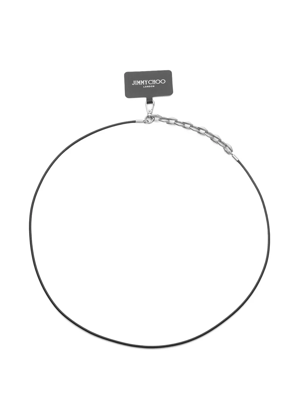 Jimmy Choo Pouch per smartphone con catena - Nero