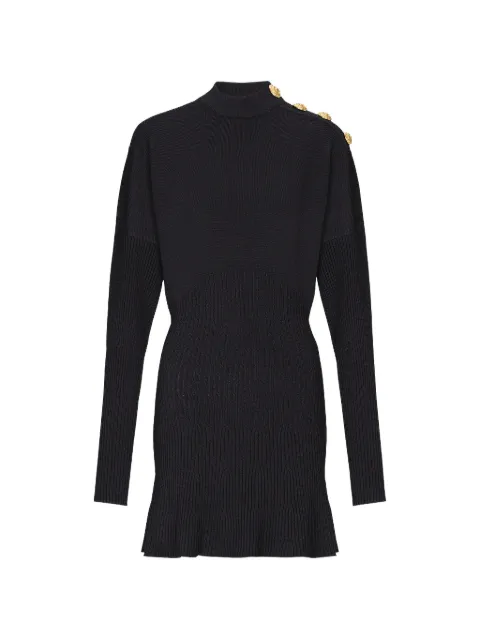 Balmain flared knitted mini dress