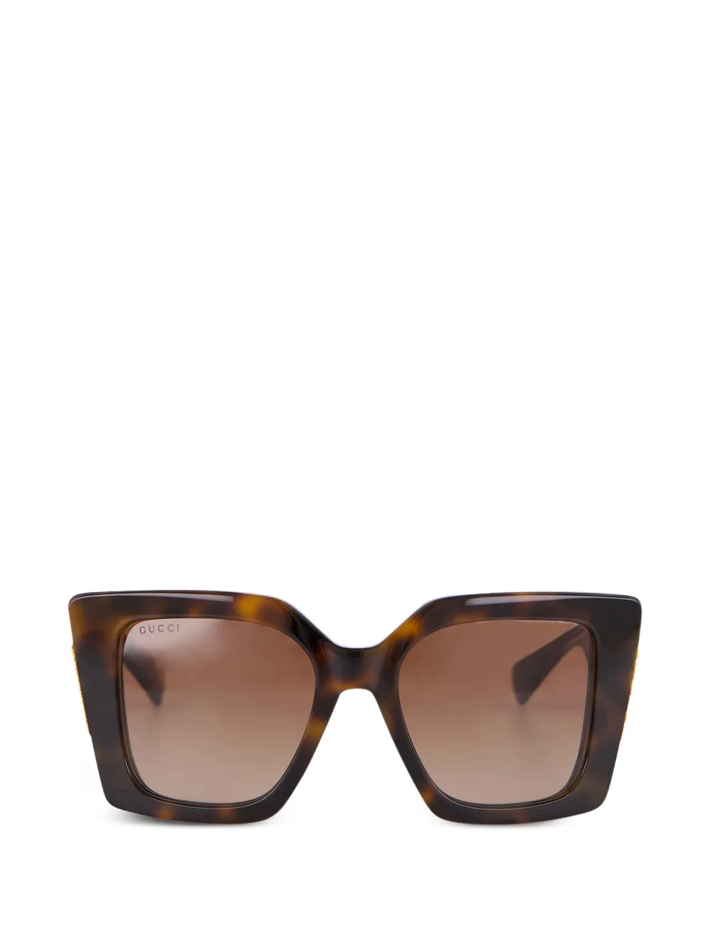 Gucci Eyewear Cat-Eye-Sonnenbrille im Butterfly-Design - Braun