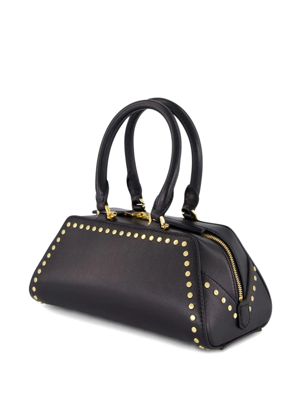 Givenchy studded top-handle leather shoulder bag - Zwart