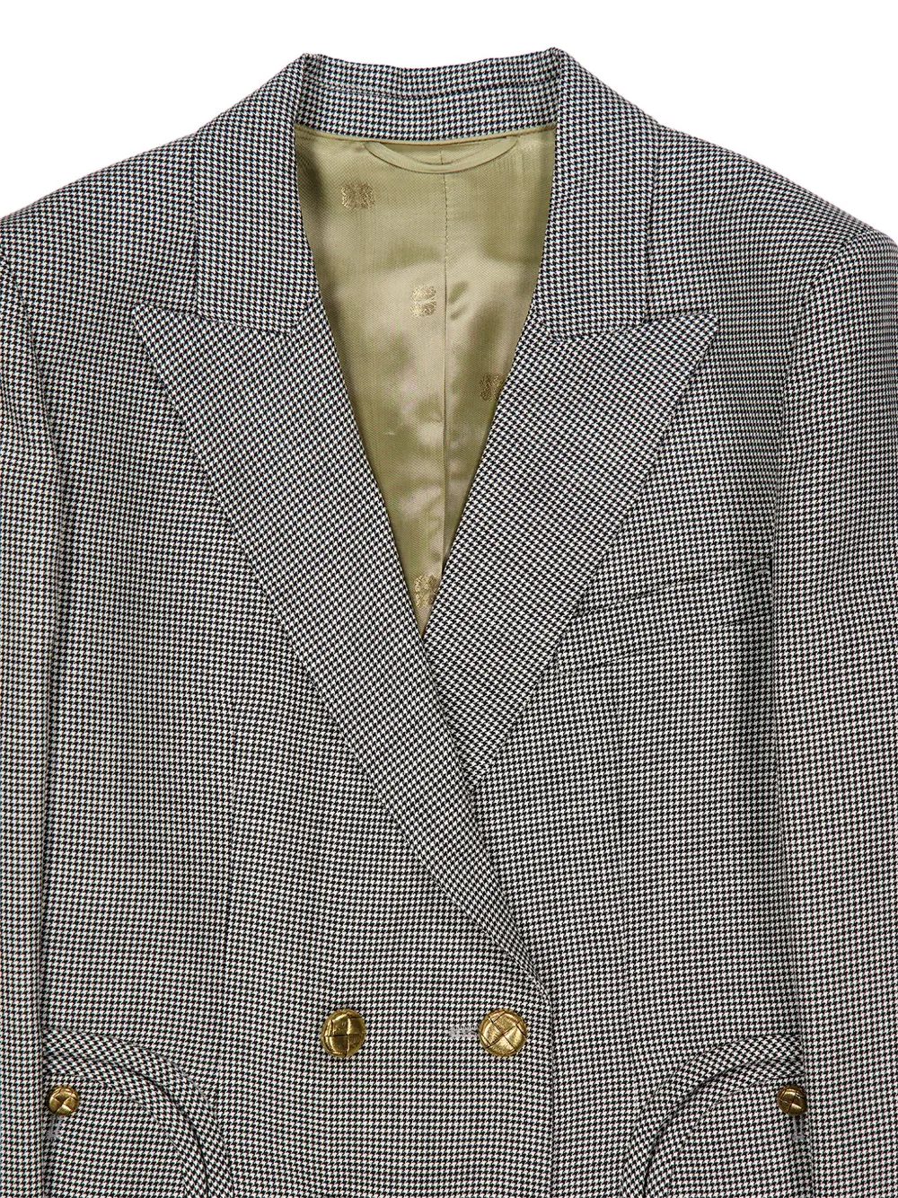  Blazé Milano Patterned Double-breasted Blazer - Black 