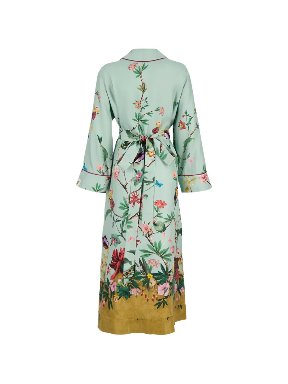 La DoubleJ Midnight floral midi dress - Blauw