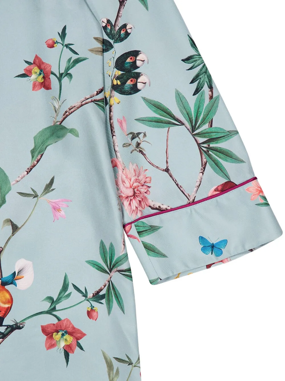 La DoubleJ Midnight midi-jurk met bloemenprint Groen