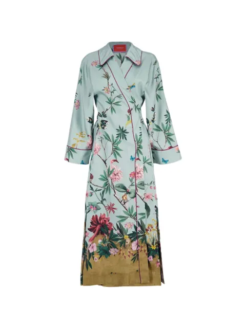 La DoubleJ Midnight floral midi dress