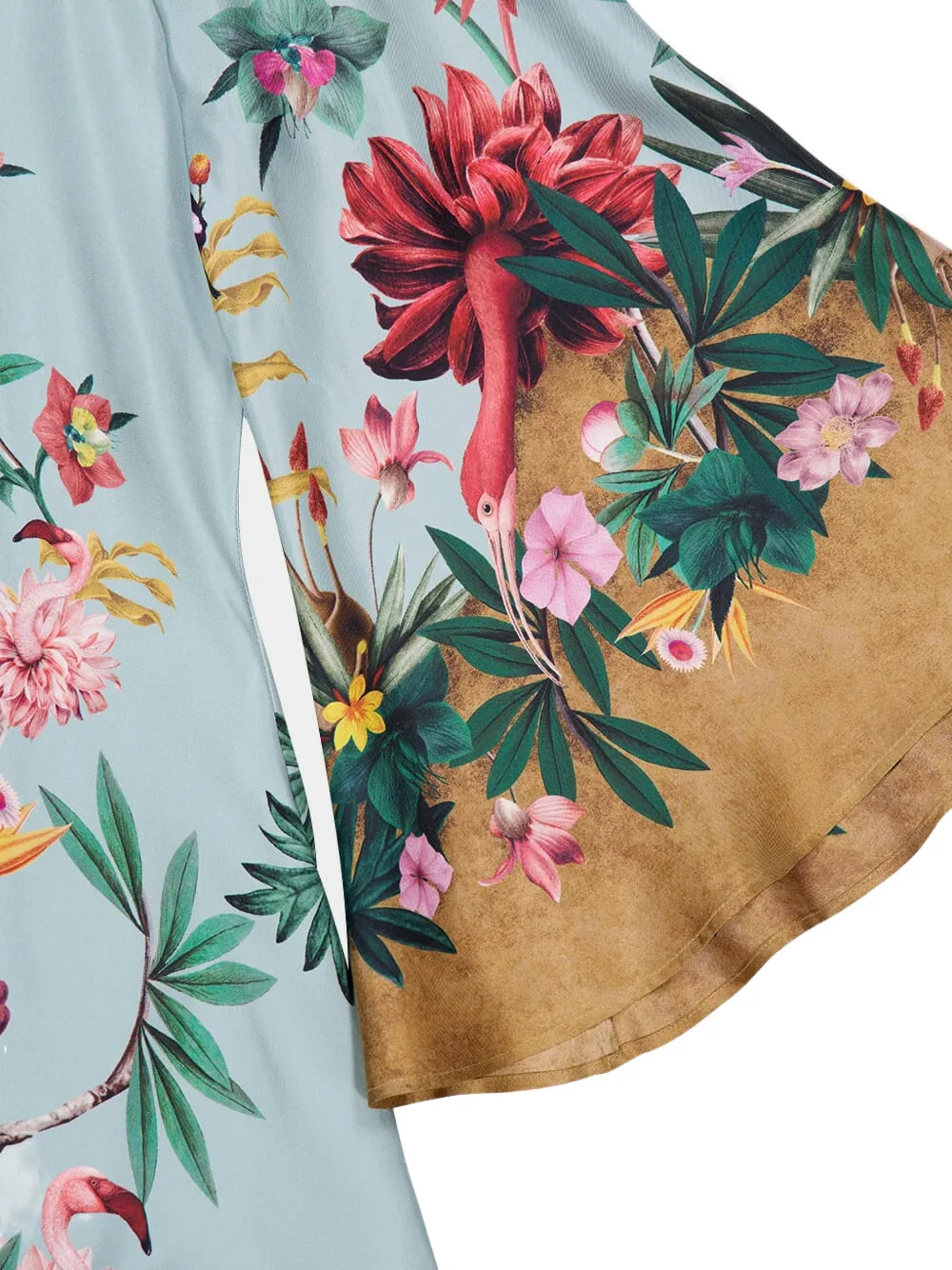 La DoubleJ Maxi-jurk met lange mouwen Blauw